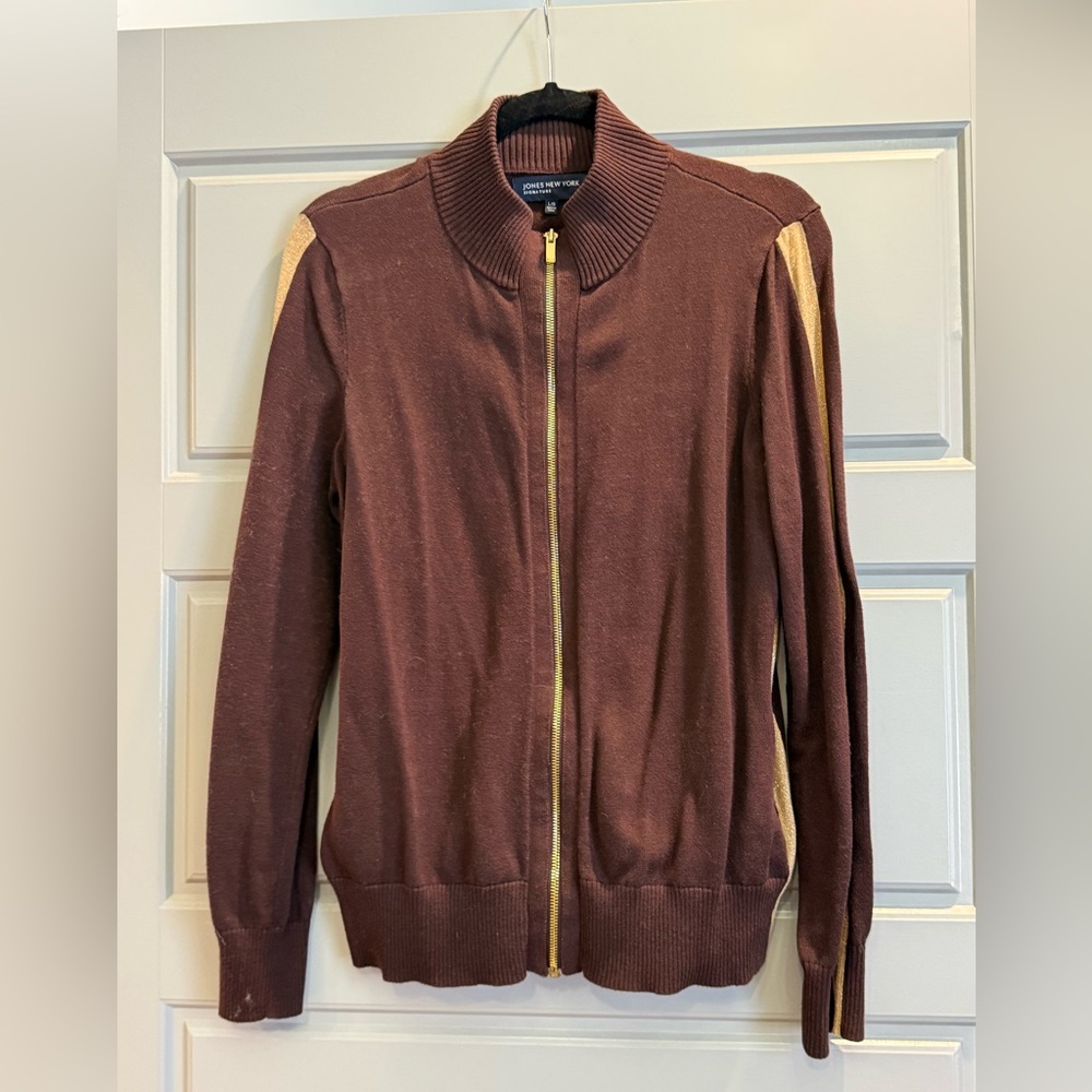 Jones New York zip cardigan